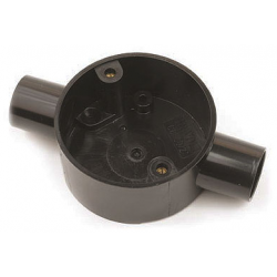 25MM THROUGH BOX BLACK
