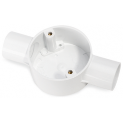 25MM THROUGH BOX WHITE