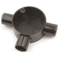 25MM TEE BOX BLACK