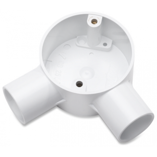 25MM ANGLE BOX WHITE