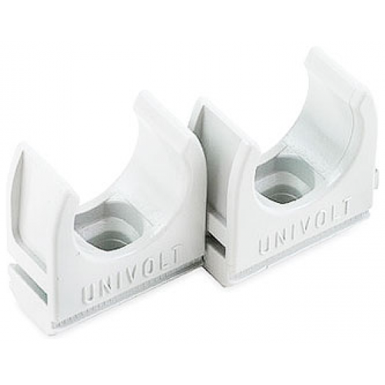 20MM CONDUIT CLIP WHITE