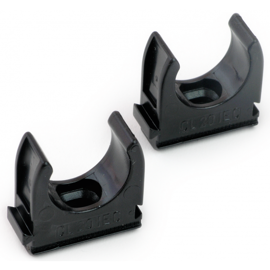 25MM CONDUIT CLIP BLACK