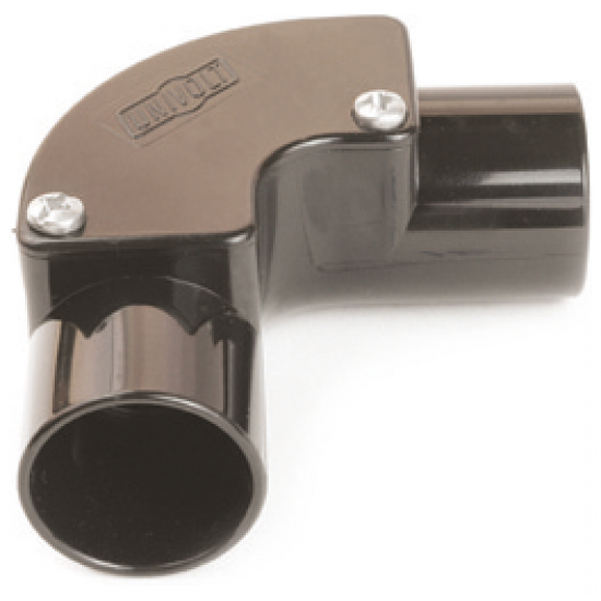 20MM INSPECTION ELBOW BLACK