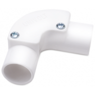 20MM INSPECTION ELBOW WHITE