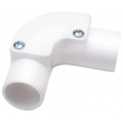 20MM INSPECTION ELBOW WHITE