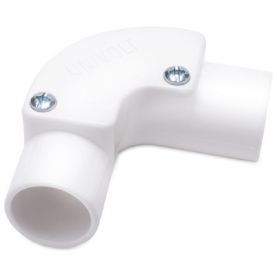 20MM INSPECTION ELBOW WHITE