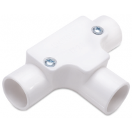 25MM INSPECTION TEE WHITE