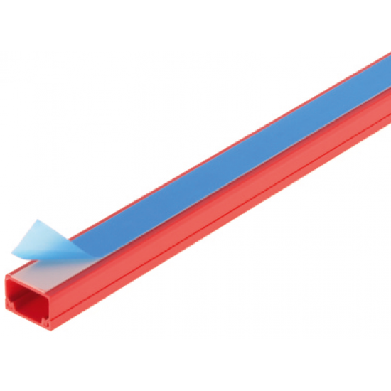 25MMX16MM SELF ADHESIVE TRUNKING RED