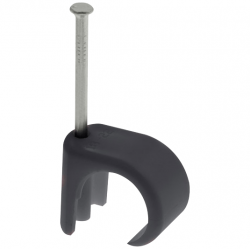 11.0MM ROUND CABLE CLIP BLK