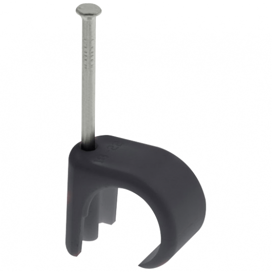 9.0MM CABLE CLIP ROUND BLK
