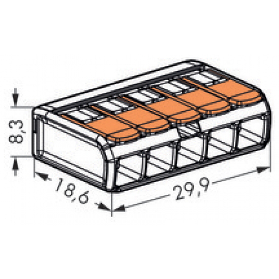5 PORT LEVER CONNECTOR