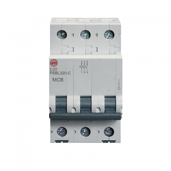 20A TP MCB TYPE C 10KA