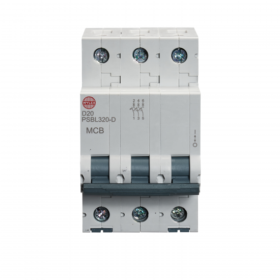 20A TP MCB TYPE D 10KA